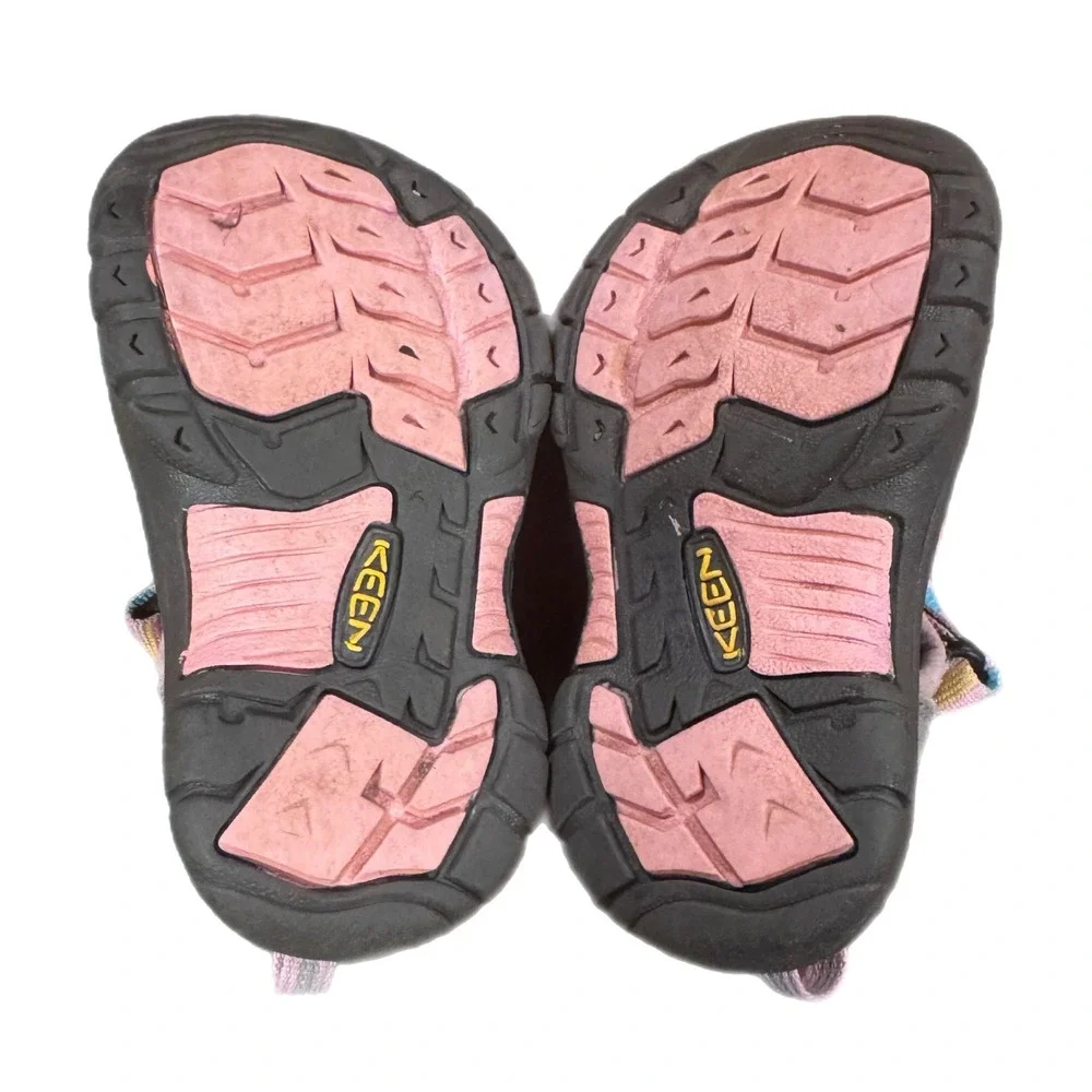 KEEN Youth Venice H2 sandals Pink Blue Striped Water Shoes Size 8 US Toddler